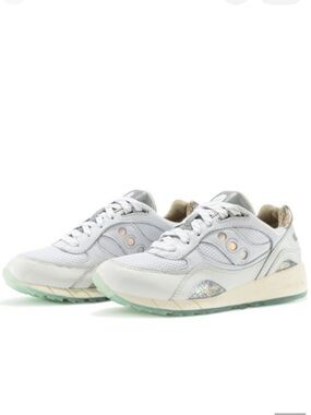 Saucony Men’s Shadow 6000 Pearl White Tennis Shoes Sneakers Trainers
